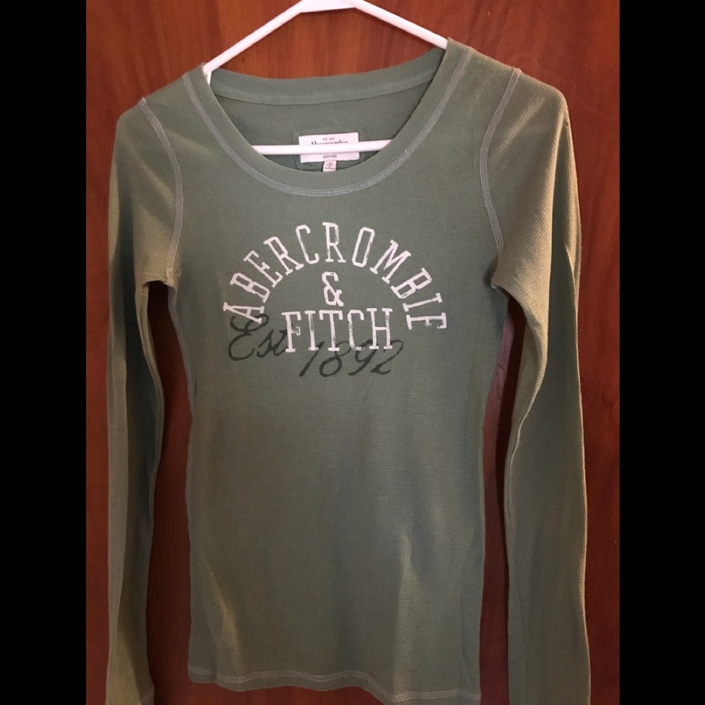 Green Abercrombie Long Sleeve Tee Shirt